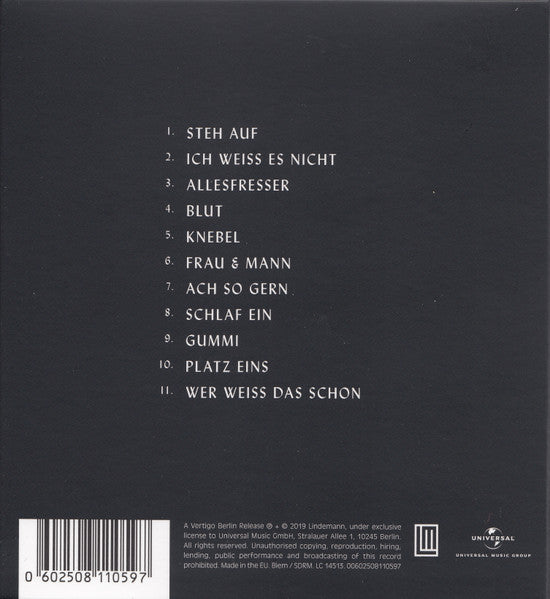 CD Lindemann – F & M
