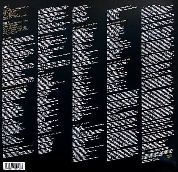 LP BACK TO BLACK AMY WINEHOUSE