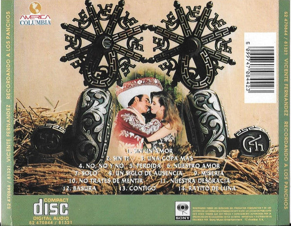 CD Vicente Fernández - Recordando A Los Panchos