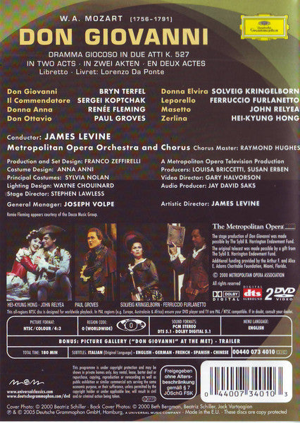 DVD Don Giovanni - Met Opera Shop