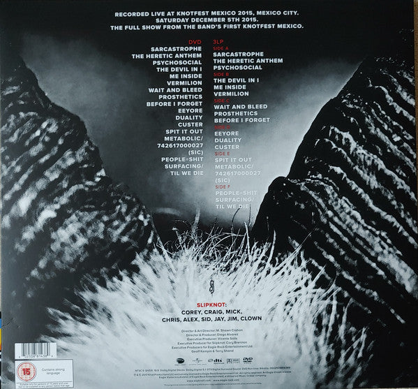 LP X4 Slipknot - Day Of The Gusano Live In Mexico