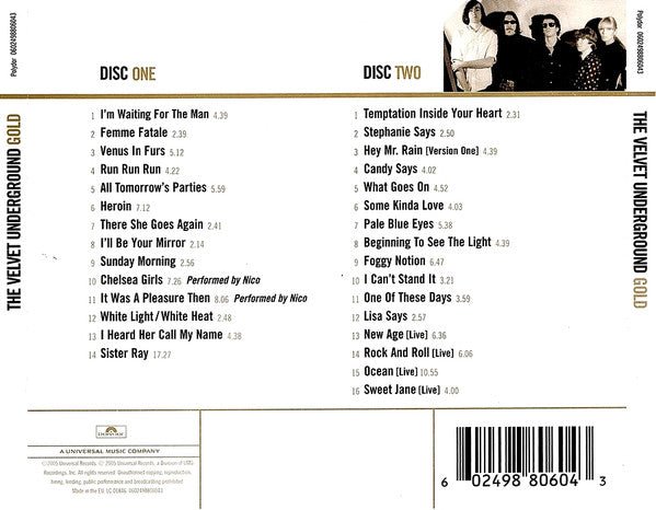 CDX2 The Velvet Underground – Gold