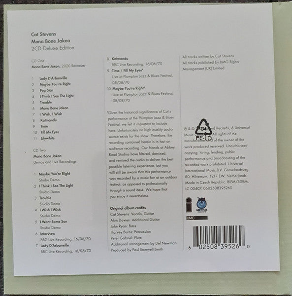 CDX2 Cat Stevens – Mona Bone Jakon