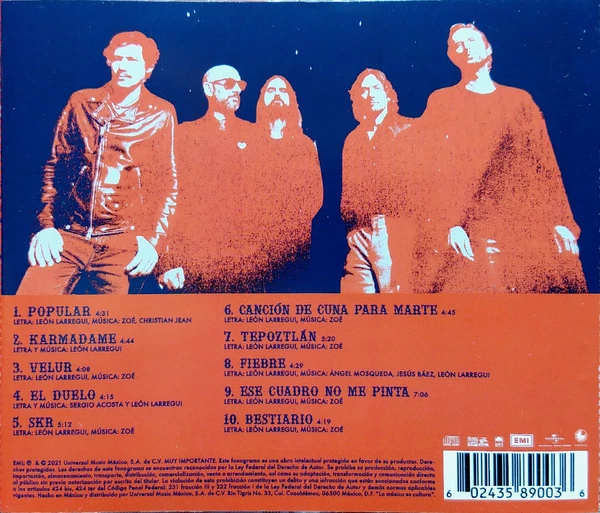 CD Zoé – Sonidos De Karmática Resonancia