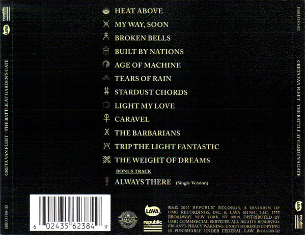 CD Greta Van Fleet – The Battle At Garden's Gate