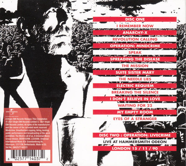 CD X2 Queensrÿche – Operation: Mindcrime