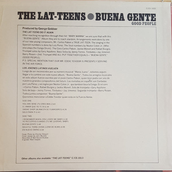 LP The Lat-Teens – Buena Gente (Good People)
