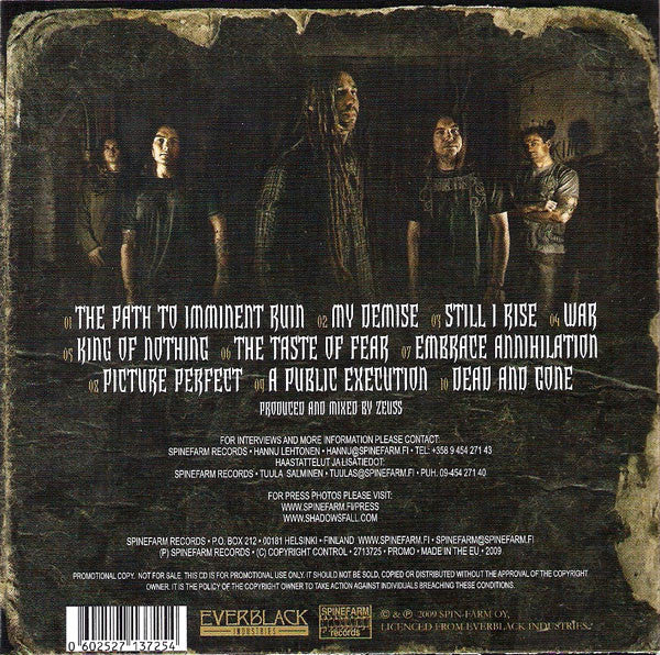 CD Shadows Fall – Retribution