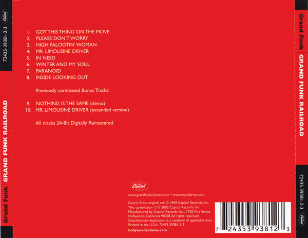 CD Grand Funk Railroad – Grand Funk