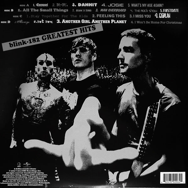 LPx2 Blink 182 – Greatest Hits