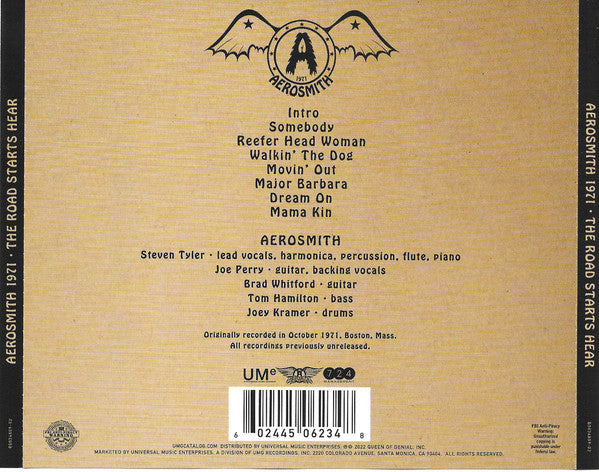 CD Aerosmith - The Road Starts Hear