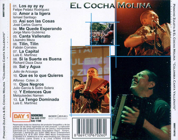 CD Poncho Zuleta - Colombia Canta Vallenato