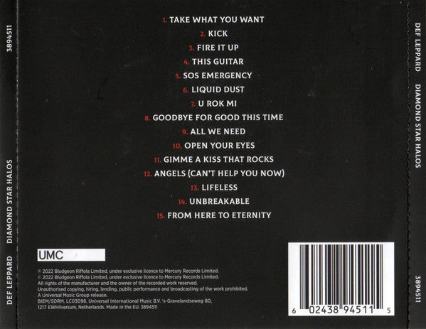 CD Def Leppard - Diamond Star Halos