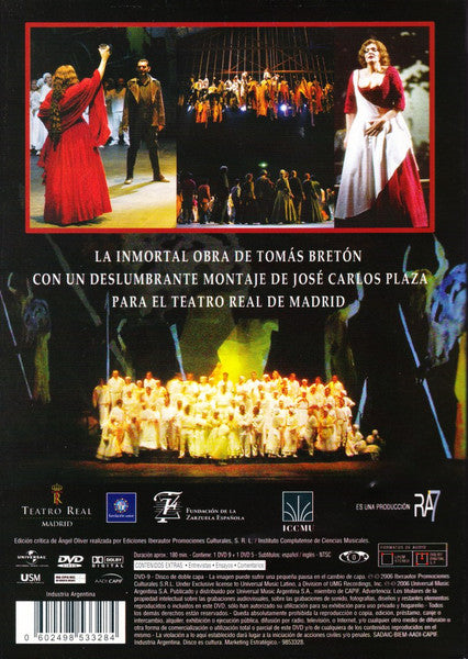 DVD La Dolores - Tomás Bretón