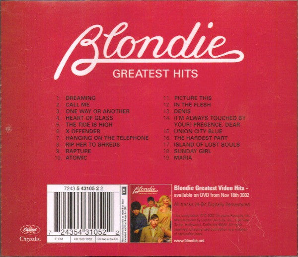 CD Blondie – Greatest Hits
