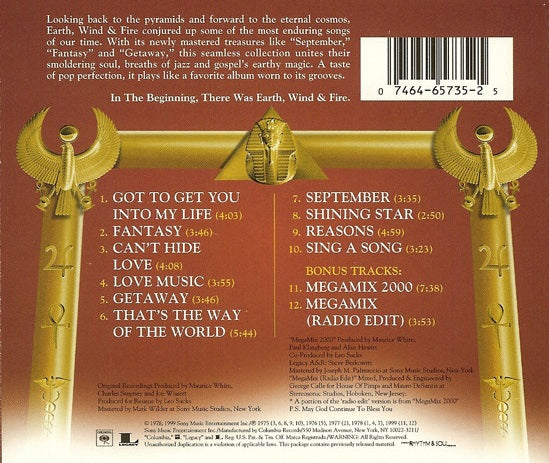 CD Earth, Wind & Fire – The Best Of Earth, Wind & Fire Vol. I