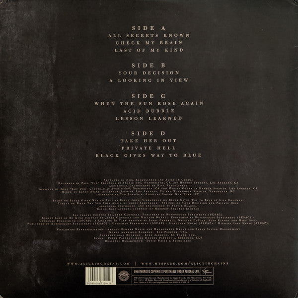 LPX2 ALICE IN CHAINS BLACK GIVES WAY TO BLUE