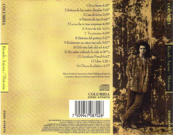 CD Ricardo Arjona - Historias