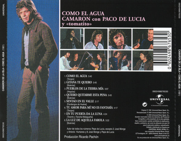 CD Camaron Con Paco De Lucia Y Tomatito – Como El Agua
