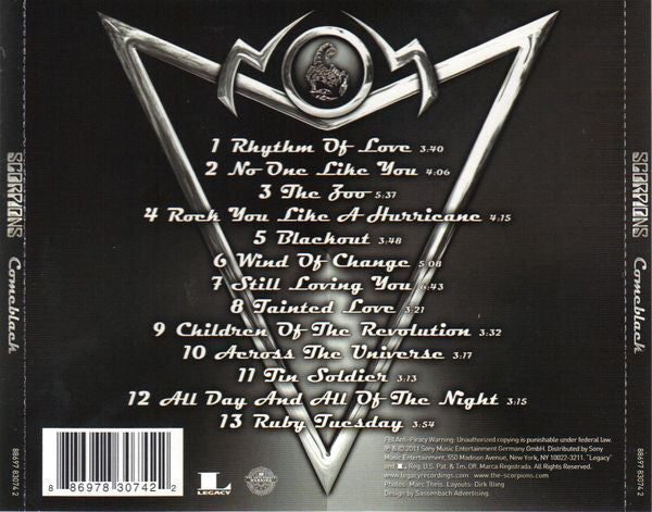 CD Scorpions - Comeblack