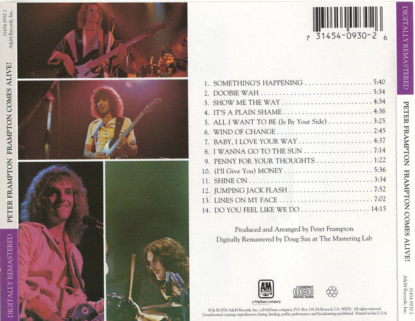 CD Peter Frampton – Frampton Comes Alive!
