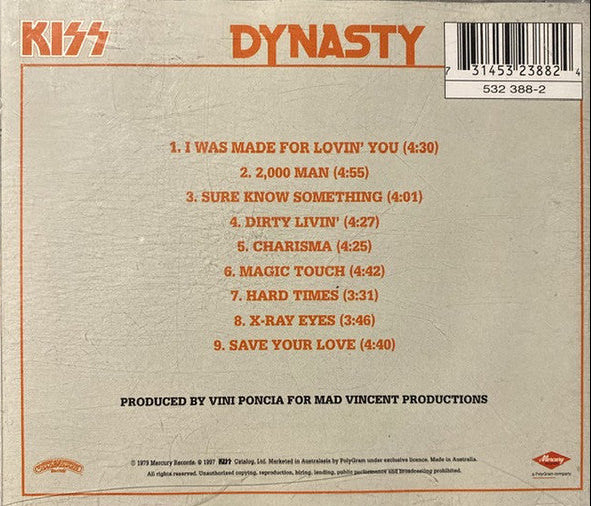 CD Kiss – Dynasty