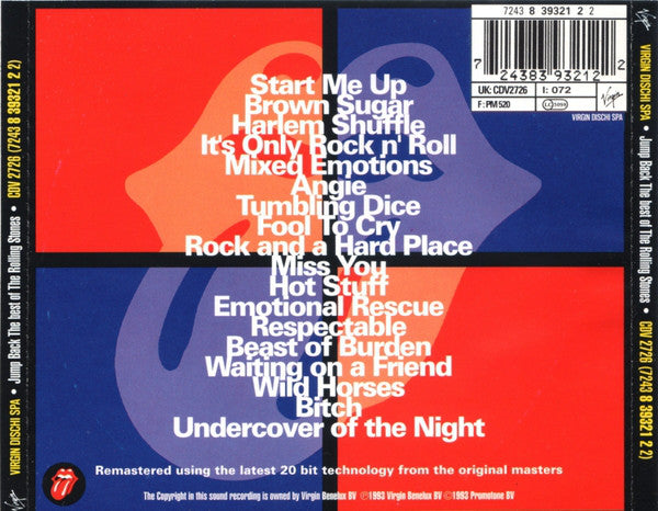 CD The Rolling Stones - Jump Back (The Best Of The Rolling Stones '71 - '93)