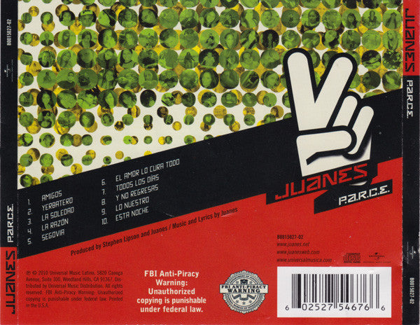 CD Juanes – P.A.R.C.E.