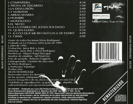 CD Silvio Rodríguez – Silvio