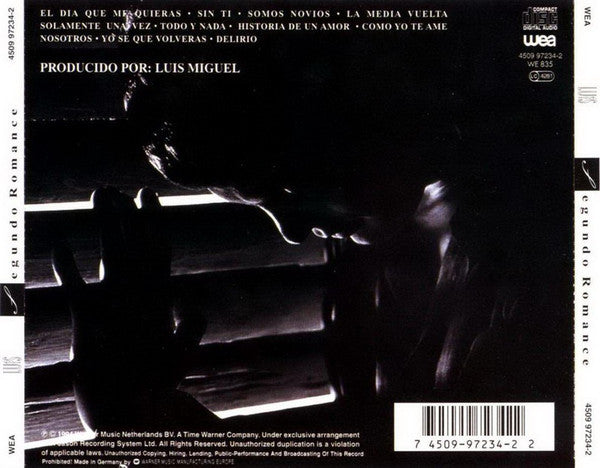 CD Luis Miguel - Segundo Romance