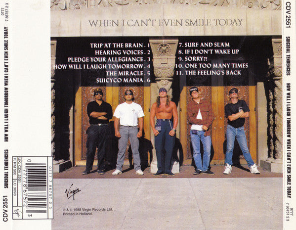 CD Suicidal Tendencies – How Will I Laugh Tomorrow When I Can't Even Smile Today