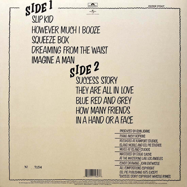 LP The Who – The Who By Numbers