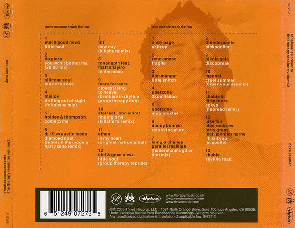 CD Dave Seaman Featuring Luke Chable – The Therapy Sessions (Volume 2)