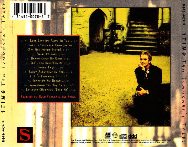 CD Sting – Ten Summoner's Tales
