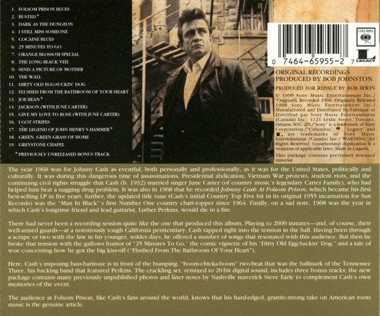 CD Johnny Cash – At Folsom Prison