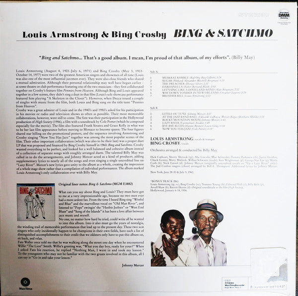 LP LOUIS ARMSTRONG & BING CROSBY BING & SATCHMO