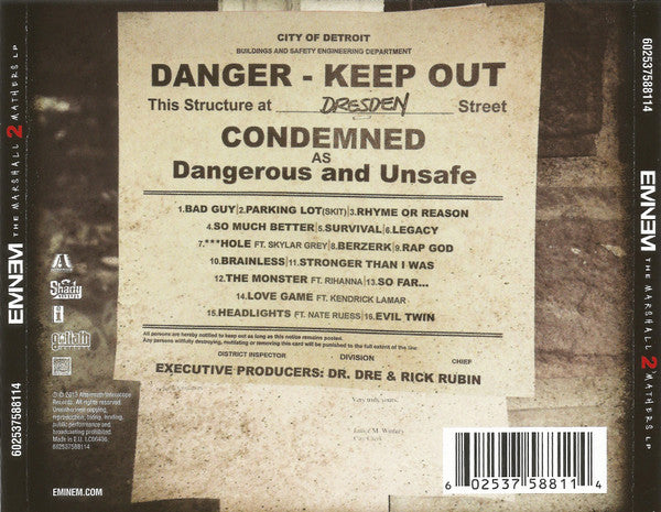 CD Eminem – The Marshall Mathers LP2