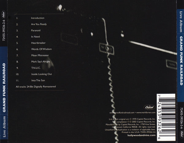 CD Grand Funk Railroad - Live Album