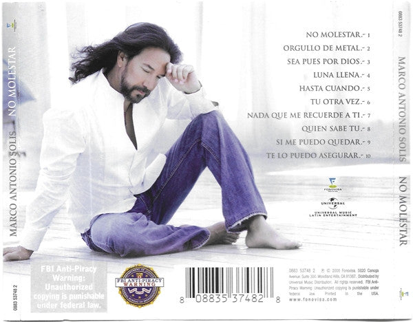 CD Marco Antonio Solís ‎– No Molestar