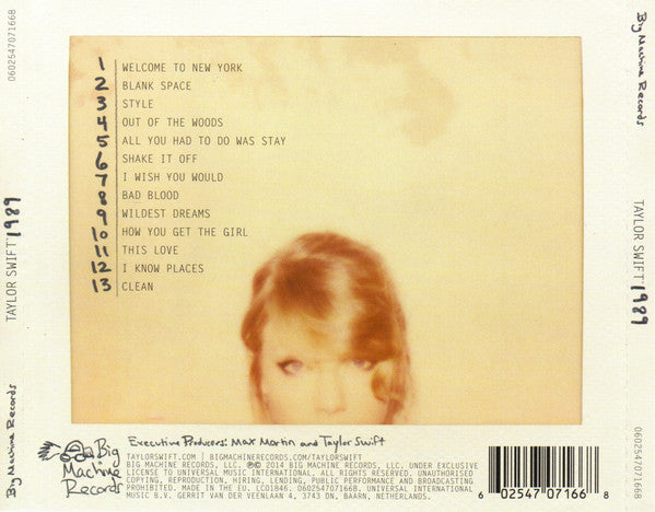 CD Taylor Swift – 1989