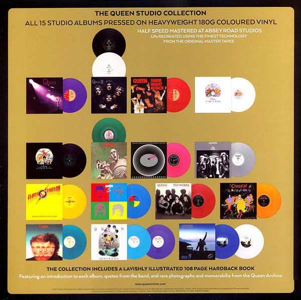 LP X15 Queen – Studio Collection + Libro