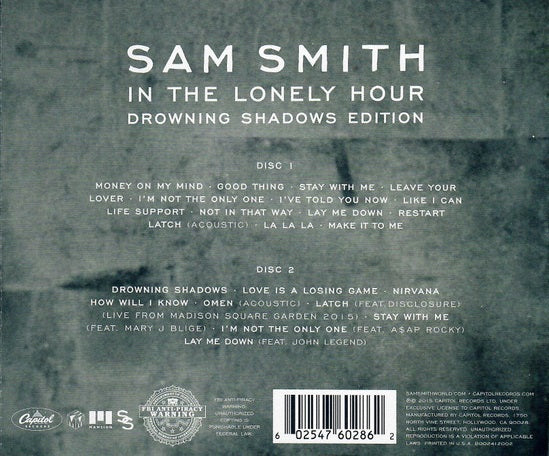 CDX2 Sam Smith – In The Lonely Hour: Drowning Shadows Edition