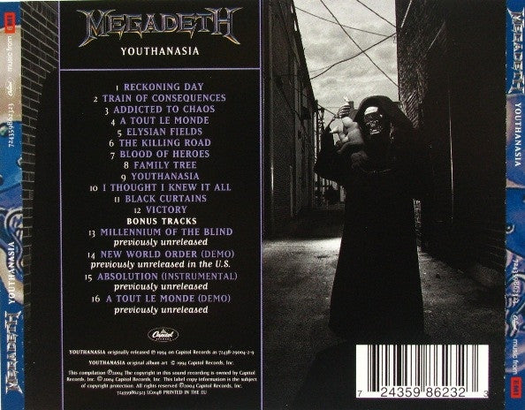 CD Megadeth – Youthanasia