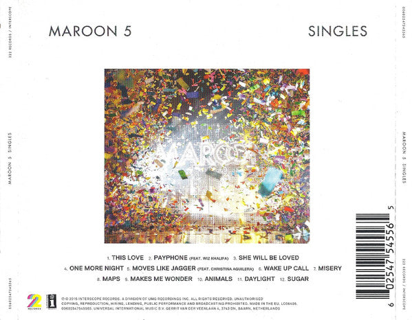 CD Maroon 5 - Singles