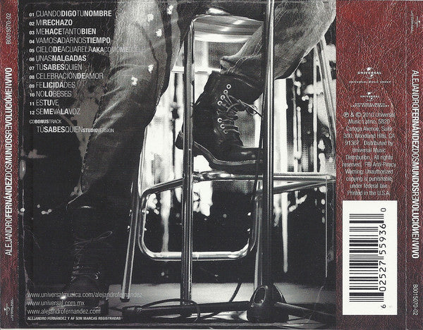 CD Alejandro Fernández – Dos Mundos Revolución