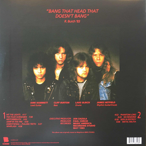 LP Metallica – Kill 'Em All