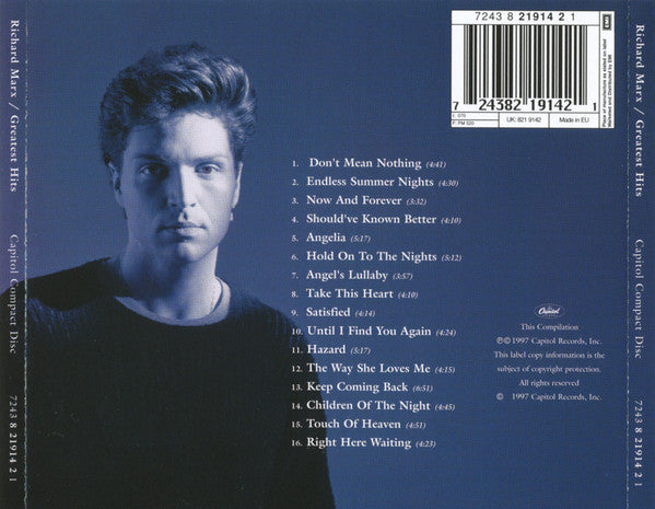 CD Richard Marx – Greatest Hits