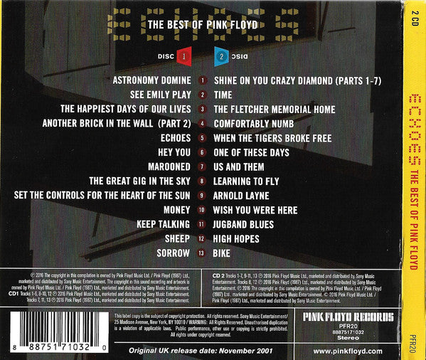CD X 2 Pink Floyd – Echoes