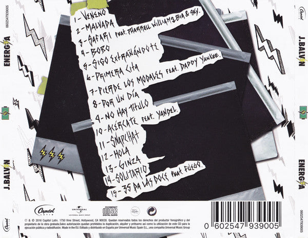 CD J.Balvin – Energía