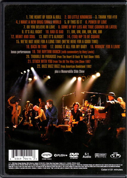 DVD Huey Lewis And The News - Live At 25